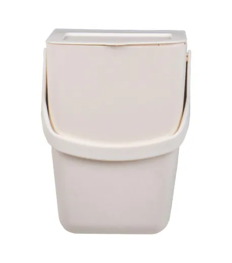 Mülleimer abnehmbar, für Aufbautür, 32x17x23cm, creme beige