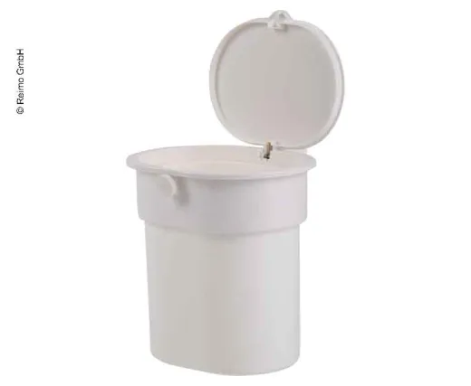 Mülleimer mit Saugnapf, weiß, bis 3kg, Push-Button