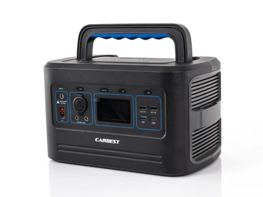 Multifunktionale Power Unit / Sinus-Inverter / 614 Wh LiFePO4 Batterie / Wechselrichter 500 W / MPPT-Solarregler