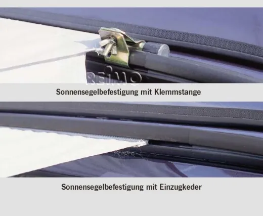 Multirail Regenrinne Zeltbefestigungsschiene Mercedes Vito >2015 links