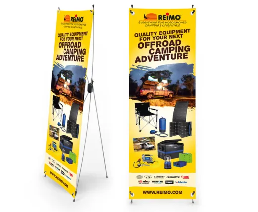 Offroad Camping X-Banner, Englisch