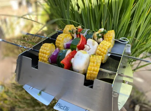 PicOli - Steckbarer Grill-Aufsatz für Gaskocher