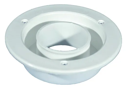 Pilzlüfter mit Schlauchanschluss - Weiß