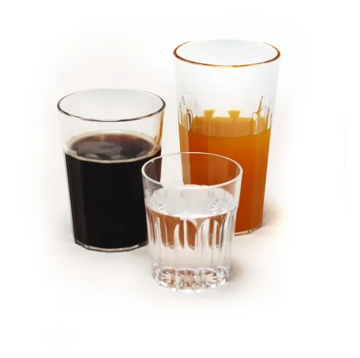 Plastik Gläser Saftglas 450 ml, 2 Stk. Polycarbonat