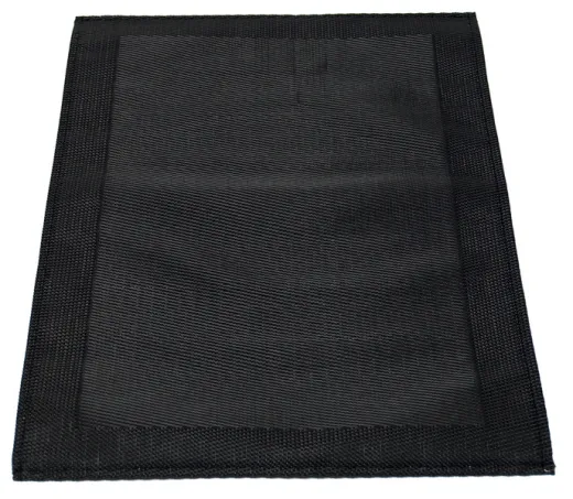 Platzdeckchen 2er Set, 30x45cm, schwarz