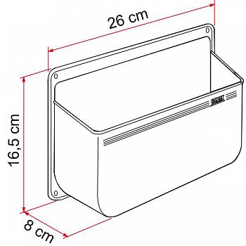 Pocket Ablage L - weiß