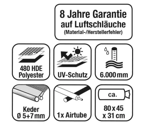 Premium Vorzelt von Outdoor Revolution, Anbauhöhe 265-280 cm