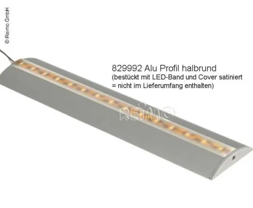 Profil für LED-Bänder Länge 1,5m, halbrund
