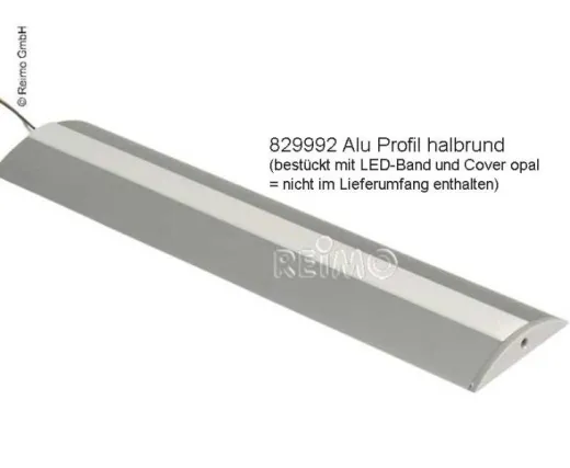 Profil für LED-Bänder Länge 1,5m, halbrund
