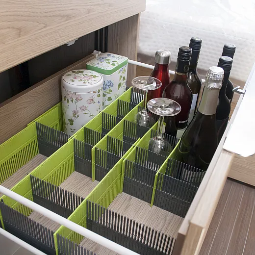 Purvario Stauleisten MAXXI 8-er Pack - lime/anthrazit