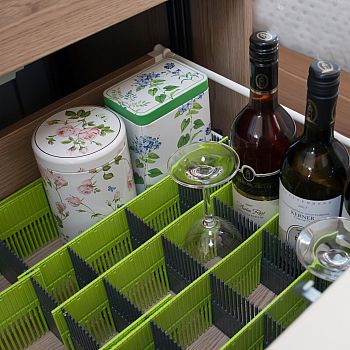Purvario Stauleisten MAXXI 8-er Pack - lime/anthrazit