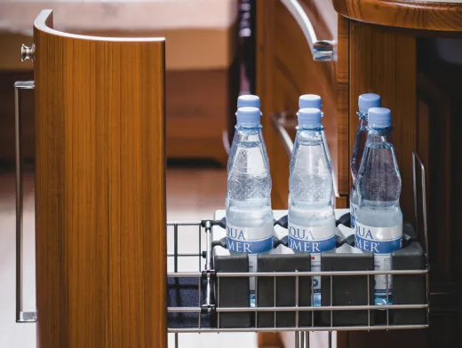 Purvario Glas-/Flaschenhalter, hoch,f. 6 Gläser,Flaschen