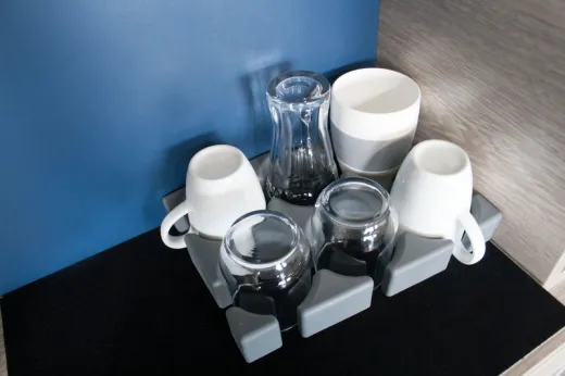 Purvario Glas-/Tassenhalter niedrig f. 6 Gläser,Tassen,etc.