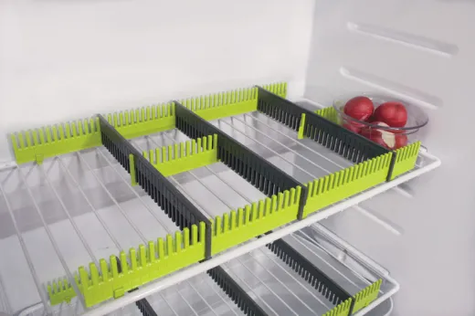 Purvario Stauleisten 8er-Pack, f. Kühlschrank (grau+lime)