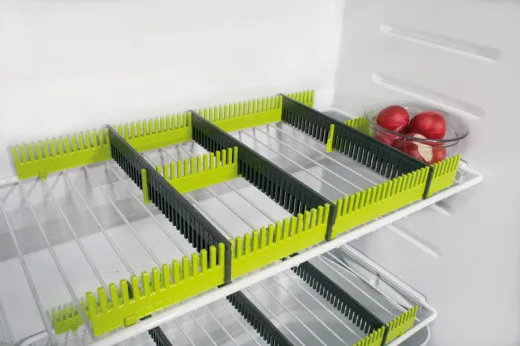 Purvario Stauleisten 8er-Pack, f. Kühlschrank (grau+lime)