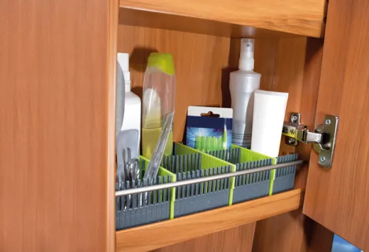 Purvario Stauleisten 8er-Pack, für Schubladen (grau+lime)