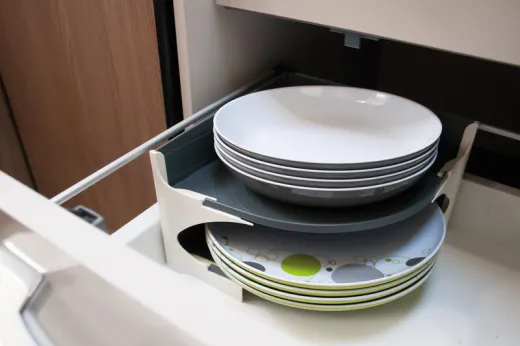 Purvario Tellerhalter H15xB23,5xT23,5cm, verhindert Geschirrklappern