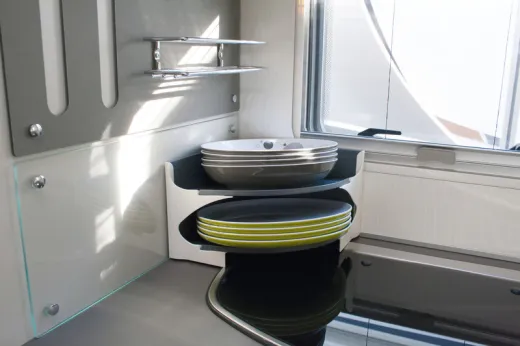 Purvario Tellerhalter H15xB23,5xT23,5cm, verhindert Geschirrklappern