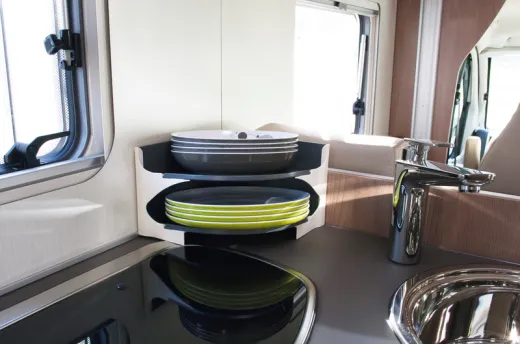 Purvario Tellerhalter H15xB23,5xT23,5cm, verhindert Geschirrklappern