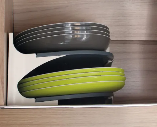 Purvario Tellerhalter H15xB23,5xT23,5cm, verhindert Geschirrklappern