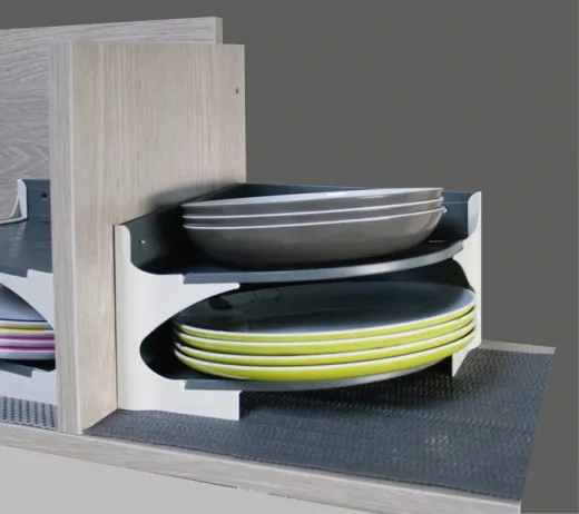 Purvario Tellerhalter H15xB23,5xT23,5cm, verhindert Geschirrklappern