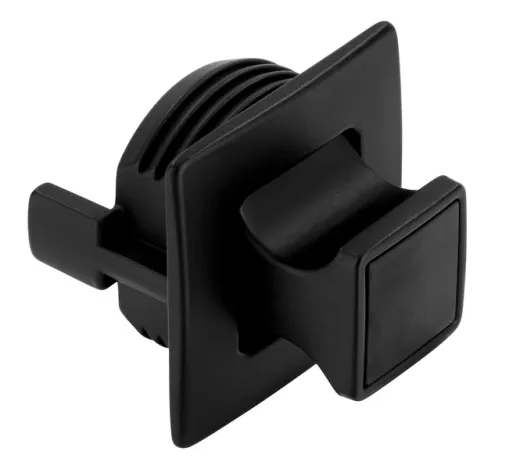 Push Lock - Druckknopf,schwarz matt,eckig,inkl.Schloss