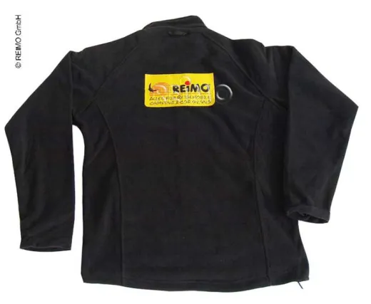 Reimo Herren Fleece-Jacke mit Firmenlogo auf Brusttasche und Rücken Gr.L