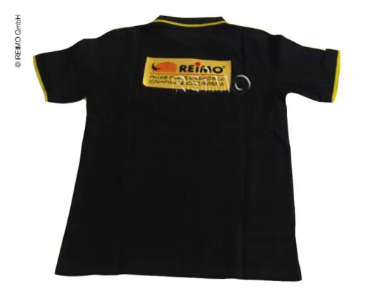 Reimo Herren Polo-Shirt mit Firmenlogo auf Brusttasche und R}cken Gr.S