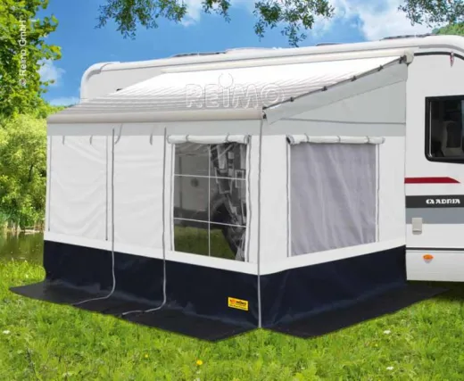 Reimo-Markisenzelt Villa Store Länge:5,0m Anbauhöhe: 250-280cm