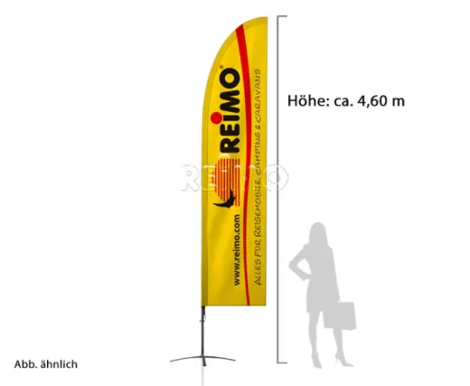 Reimo Squareflag Komplettsystem groß, Höhe 460cm