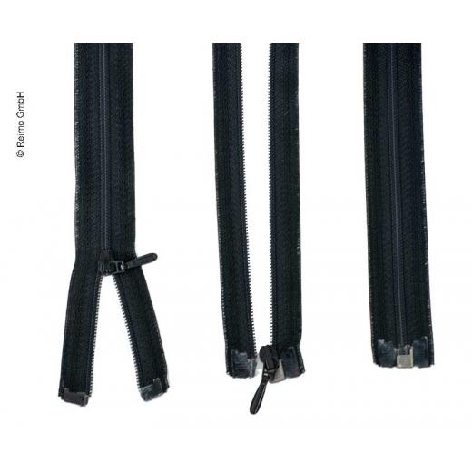 Reißverschluss 100cm, teilbar - aushakbar in schwarz, Kunststoff