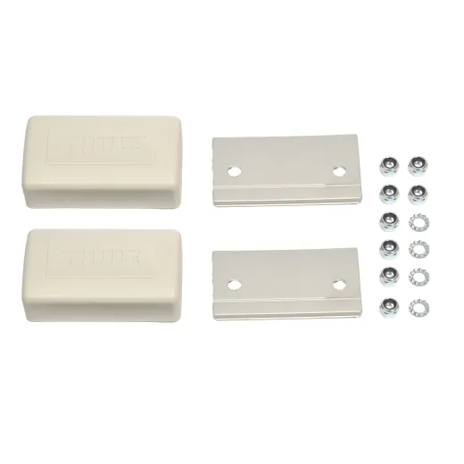 Satz Abdeckplatte und Abdeckkappe Montagesatz Thule, 8 cm, 2 Stück -