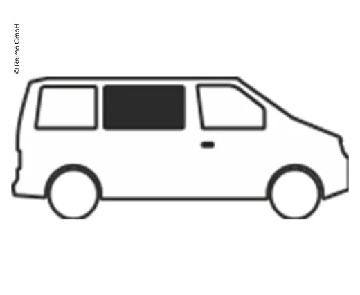Schiebefenster für VW T4 vorne links - Bj. 1990-2004 - Echtglas