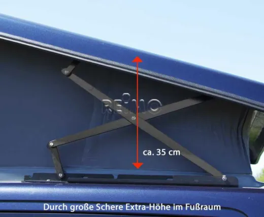 Schlafdach superflach für VW T5/T6/T6.1 Transporter / Langer Radstand / Vorne hoch