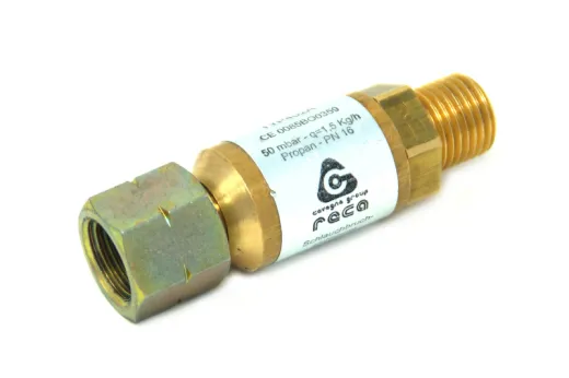 Schlauchbruchsicherung 50mbar 1/4' links