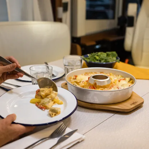 Schneidebrett auf der Rückseite