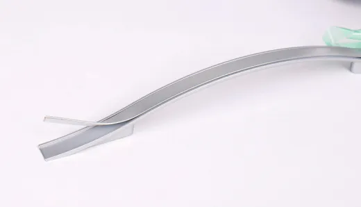 Schrankgriff silber, matt lackiert, länge 160mm