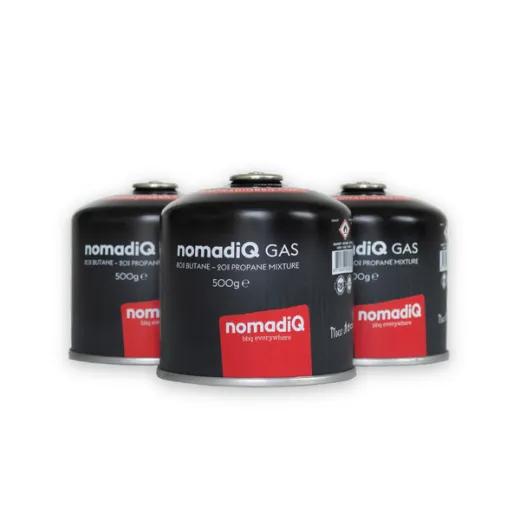 Schraubgaskartusch.500g Butan/Propan-Gasgemisch-EN417g NomadiQ 3-Pack