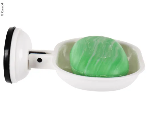 Seifenhalter mit Saugnapf, weis, bis 2kg