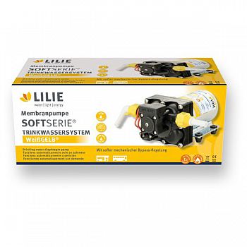 LILIE Soft Serie Pumpe WeißGELB mit Bypass-Steuerung 2,1 bar, 11,3l/min