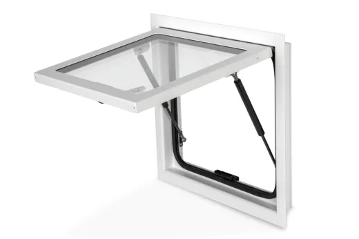 Sicherheitsglas-Ausstellfenster RW Explorer für Expeditionsmobile - Weiß