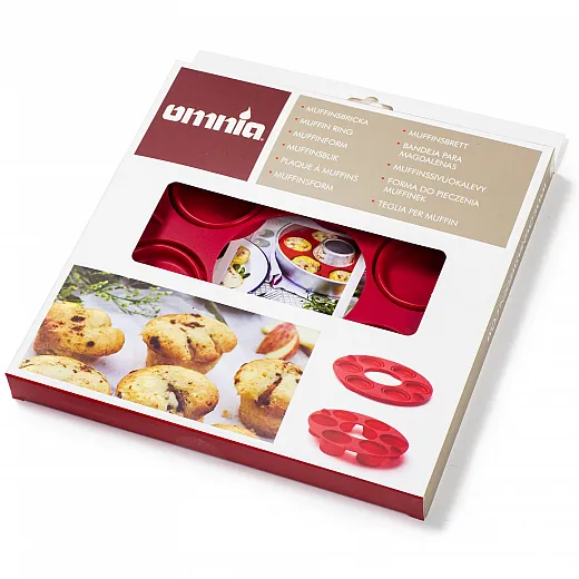 Silikon Muffin Backform für Omnia Backofen