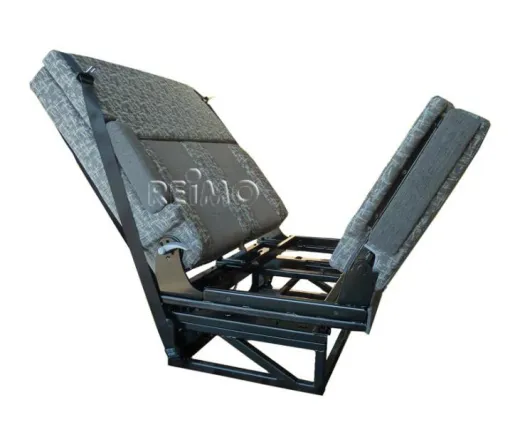 Sitz-Schlafbank, eine seitl. Armlehne, 3-Punkt-Gurte, Bett:1870 x 1000 mm