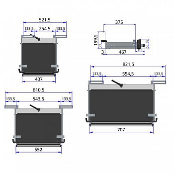 SlideOut 12V G2 550mm