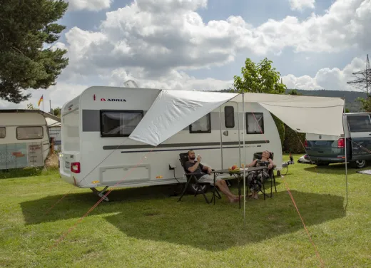 Sonnenvordach Mauritius L 5,1x3m, 2 Aufstellstangen