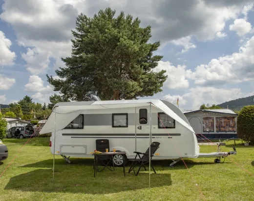 Sonnenvordach Mauritius L 5,1x3m, 2 Aufstellstangen