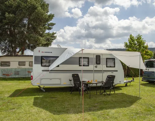 Sonnenvordach Mauritius L 5,1x3m, 2 Aufstellstangen