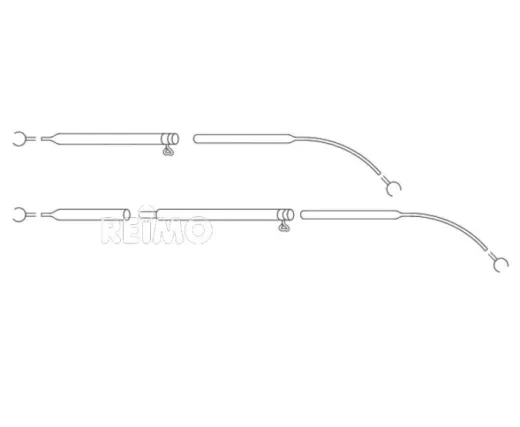 Spannstange/Dachauflagenstange Stahl 210-255cm, 3-teilig