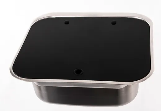 Spüle 1-teilige Glasabdeckung
