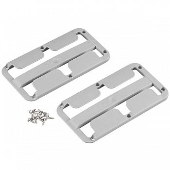 Stielglashalter 2er Set, lichtgrau, für 2-3 Gläser bis Ø78mm